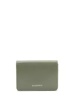 Зеленый женский кожаный кошелек Academia