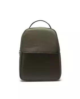 Зеленый женский рюкзак объемом 18 л с кожаной передней частью Herschel, зеленый