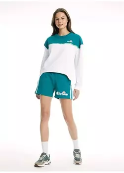 Зеленый женский свитшот с круглым вырезом Ellesse