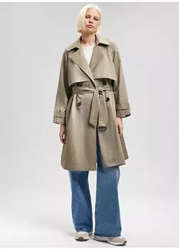 Зеленый женский тренч M110703-71818-TRENCHCOAT Mavi, зеленый