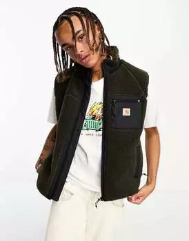 Зеленый жилет из шерпы Carhartt WIP Prentis
