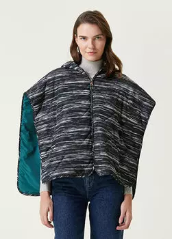 Зеленый жилет с капюшоном Missoni