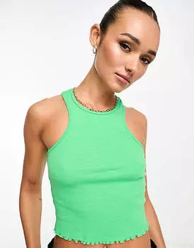 Зеленый жилет с салатовым краем ASOS DESIGN Extreme Racer