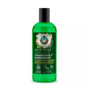 Зелёная Агафья Тонизирующий и бодрящий гель для душа 260 мл Babushka Agafia