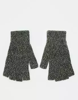 Зелёные перчатки без пальцев ASOS DESIGN