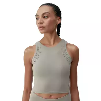 Zenda Born Living Yoga Женский спортивный топ, зеленовато-серый