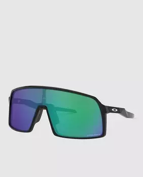 Зеркальные одинарные солнцезащитные очки с градиентом Oakley, черный