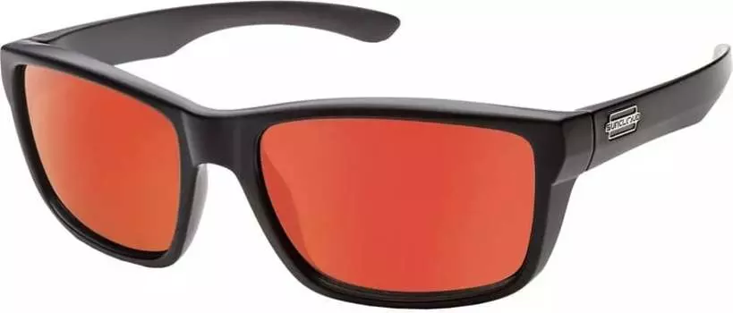 Зеркальные поляризованные солнцезащитные очки Suncloud Optics Mayor, черный/оранжевый