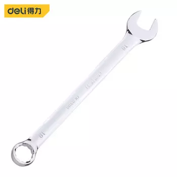 Зеркальный гаечный ключ двойного назначения Deli, хромованадиевая сталь, двусторонний ключ 19 мм, пластина двойного назначения, инструмент для ремонта автомобилей DL33119