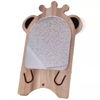 Зеркало Деревянное зеркало Панда в короне, myHomelife, коричневый