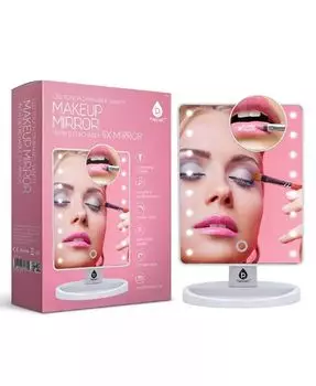 Зеркало для макияжа со светодиодной подсветкой Pursonic, цвет Black