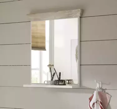 Зеркало для ванной комнаты "Флоренция", ширина 60 см Home affaire 60х72х15 см, цвет Pinie Weiss Dekor