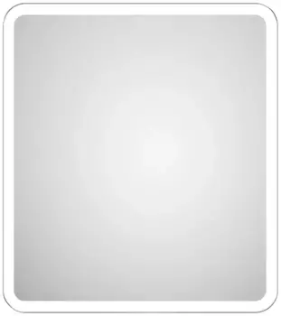 Зеркало для ванной комнаты Talos "Луна", зеркало со светодиодной подсветкой, зеркало с дизайнерской подсветкой 160х2,5х70 см, цвет silberfarben