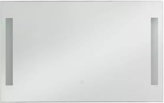 Зеркало для ванной комнаты welltime, с сенсорной светодиодной подсветкой, квадратное, доступно в различных размерах 70х100х3,5 см, цвет silber