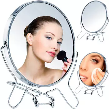 ЗЕРКАЛО ДЛЯ МАКИЯЖА КОСМЕТИЧЕСКОЕ ЗЕРКАЛО Retoo, цвет серебро