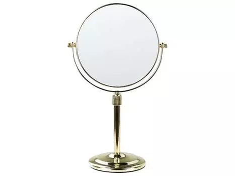 Зеркало косметическое 20 см золото AVEYRON, Beliani, золотой