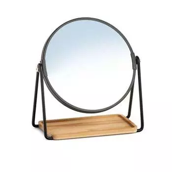 Зеркало косметическое двустороннее, 17,5 см, ZELLER , черный