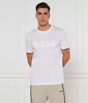 Зеркало на футболке Regular fit Boss Green, белый