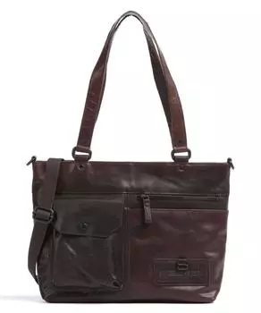 Зернистая кожа Bronco Шоппер Spikes & Sparrow, коричневый