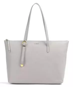 Зернистая кожа Gleen Шоппер Coccinelle, серый