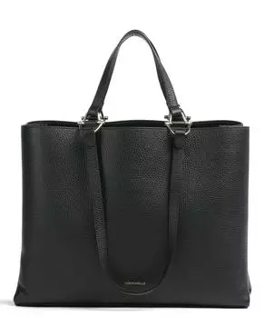 Зернистая кожа Hop On Шоппер Coccinelle, черный