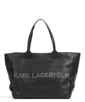 Зернистая яловая кожа покупателя Signature 2.0 Karl Lagerfeld, черный