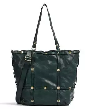 Зернистая яловая кожа Prestige Шоппер Campomaggi, зеленый