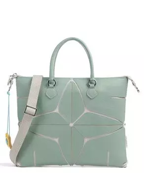 Зернистая телячья кожа Sterlizia Plus M Шоппер Gabs, зеленый