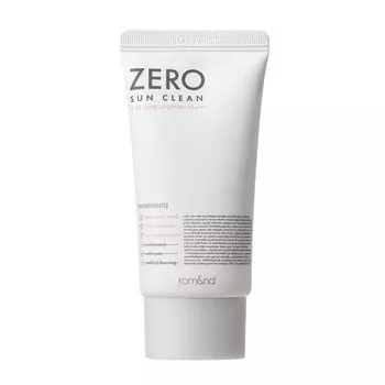 ZERO SUN 02 Tone Up SPF50+ PA++++ Ежедневный солнцезащитный крем Осветляющий Нежирная водянистая текстура Мягкий финиш Мощная защита от ультрафиолета Увлажнение всех типов кожи Rom&Nd