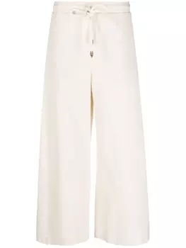 Zeus+Dione кюлоты с кулиской и карманами, нейтральный цвет