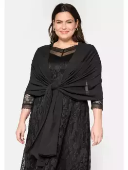 Жакет-болеро Sheego "большие размеры", размеры: ок. 250х65 см, черный