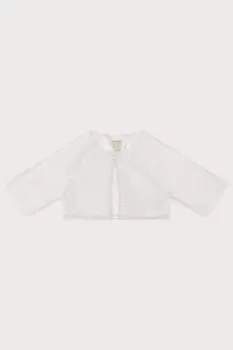 Жакет для причастия отделанный жемчугом Monsoon, белый