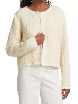 Жакет Fabiana Filippi из букле, бежевый