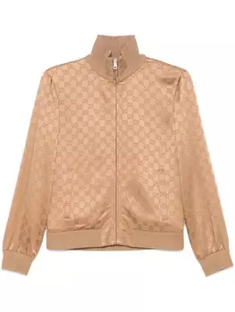 Жакет Gucci GG из жаккарда, коричневый