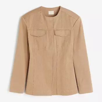 Жакет H&M Twill, бежевый