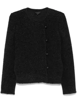Жакет из букле Emporio Armani, серый