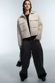 Жакет из букле H&M, бежевый