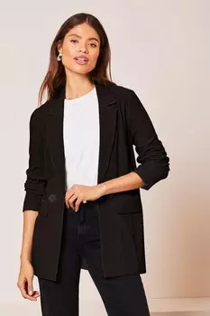 Жакет из джерси в рубчик Lipsy, черный