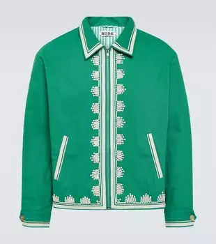 Жакет из хлопка с вышивкой Ripple Bode, Ecru Green