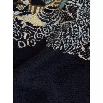 Жакет из шелкового джерси с геометрическим узором Etro, синий