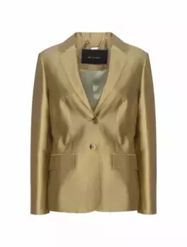 Жакет из смеси хлопка и шелка Kiton, зелёный