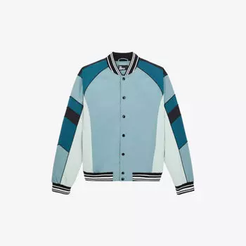 Жакет из ткани в рубчик в стиле пэчворк The Kooples, синий