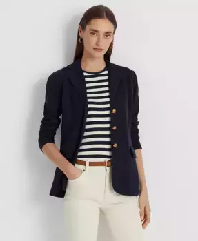 Жакет из трикотажа с эффектом свитера Lauren Ralph Lauren, черный