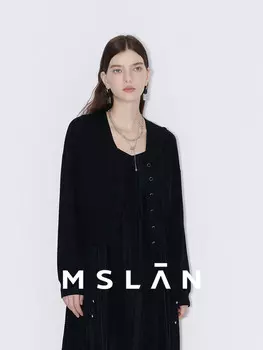 Жакет короткий MSlan с завязками на талии, черный