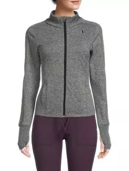 Жакет на Молнии Marika Sophie из меланжевой ткани, черный