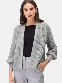 Жакет объемной вязки Zero, серый