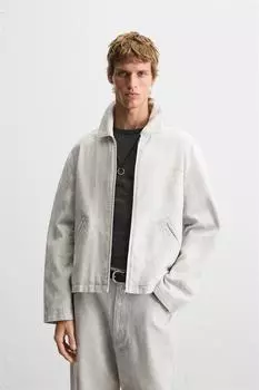 Жакет с абстрактным принтом ZARA, цвет Ice