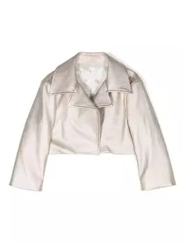 Жакет с эффектом металлик Colorichiari, золотой