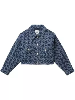 Жакет с бахромой SJYP, синий