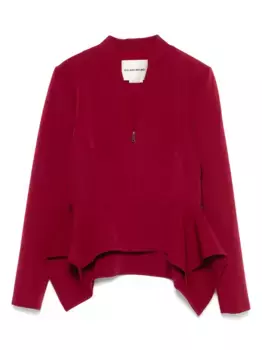 Жакет с баской Roland Mouret, красный